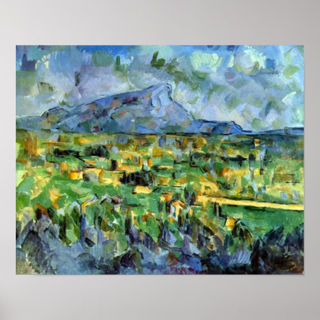 Poster Mont Sainte-Victoire par Paul Cezanne (Devant)