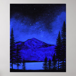 Poster ~ Mont Shasta dans Starlight