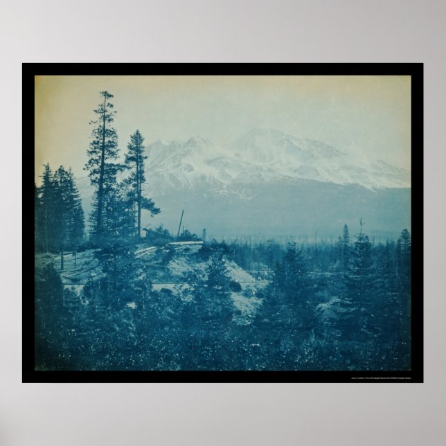Poster Mont Shasta Panorama 1899 (Devant)