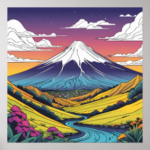 Poster Mont Taranaki