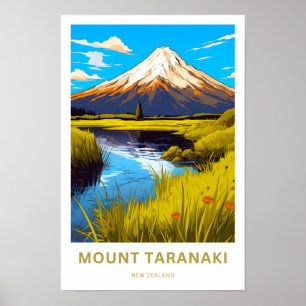 Poster Mont Taranaki Nouvelle-Zélande Imprimer
