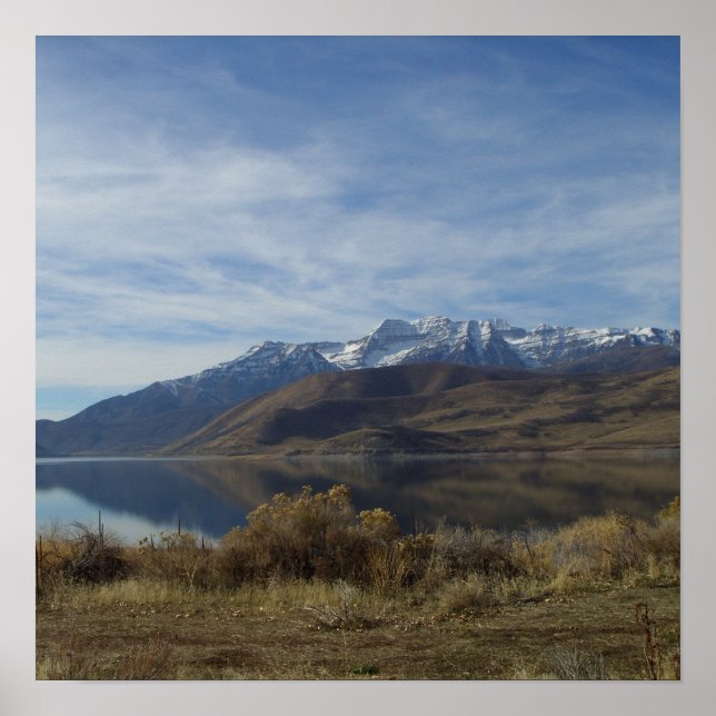 Poster Mont Timpanogos et Deer Creek Re... - Customisé (Devant)