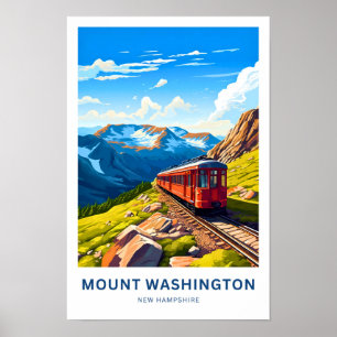 Poster Mont Washington New Hampshire