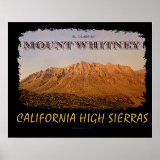 Poster Mont Whitney