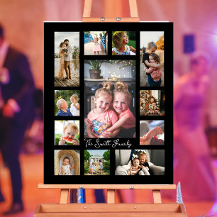 Poster Montage de collage photo 12 unique minimaliste sim