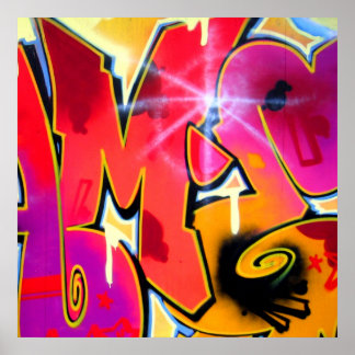 Poster Montage orange