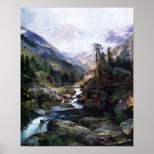 Poster Montagne de la Sainte Croix par Thomas Moran