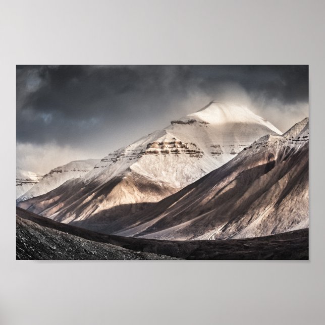 Poster Montagne de Svalbard (Devant)