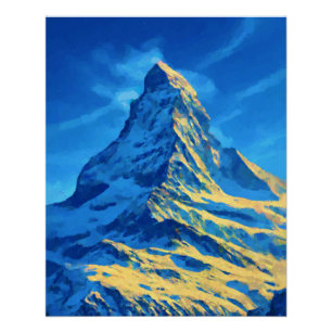 Poster Montagne des Alpes du Cervin