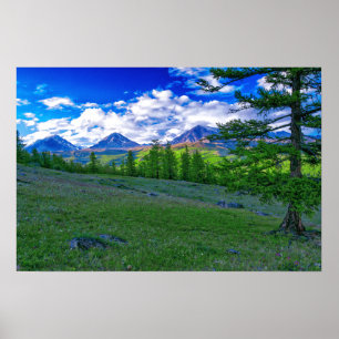 Poster Montagne mongole