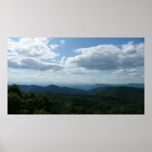 Poster Montagnes Appalaches II Shenandoah