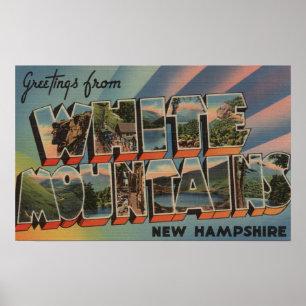 Poster Montagnes blanches, New Hampshire 4
