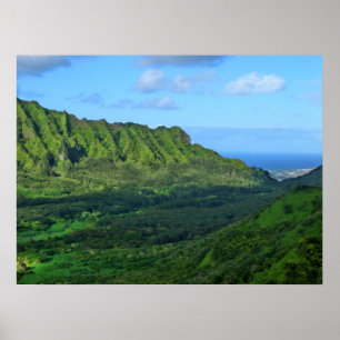 Poster Montagnes de Koolau