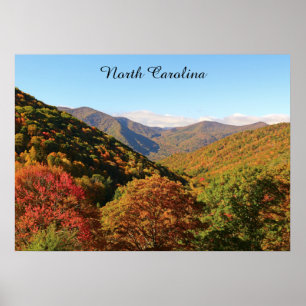 Poster Montagnes de la Caroline du Nord