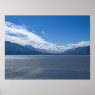 Poster Montagnes édifiantes d'Alaska
