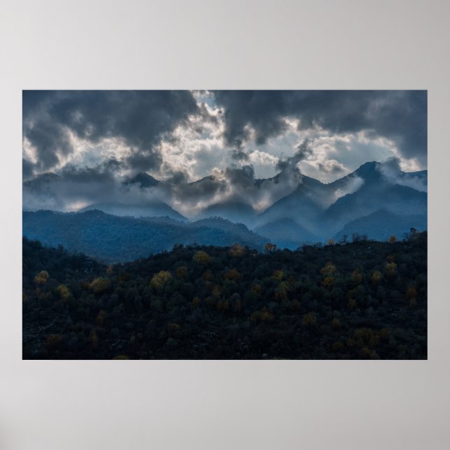 Poster Montagnes en Automne, Kurdistan (Devant)