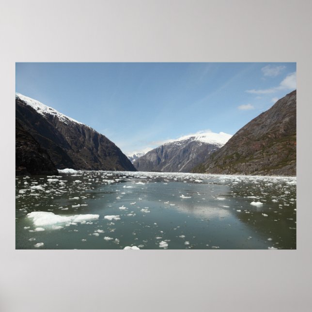 Poster Montagnes et icebergs Imprimer (Devant)