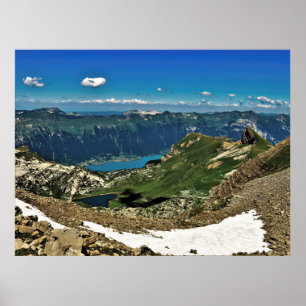 Poster Montagnes et lac de Suisse
