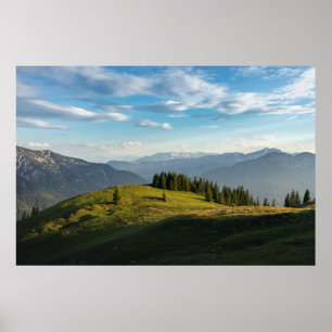Poster Montagnes   Lac Spitzingsee, Alpes suisses