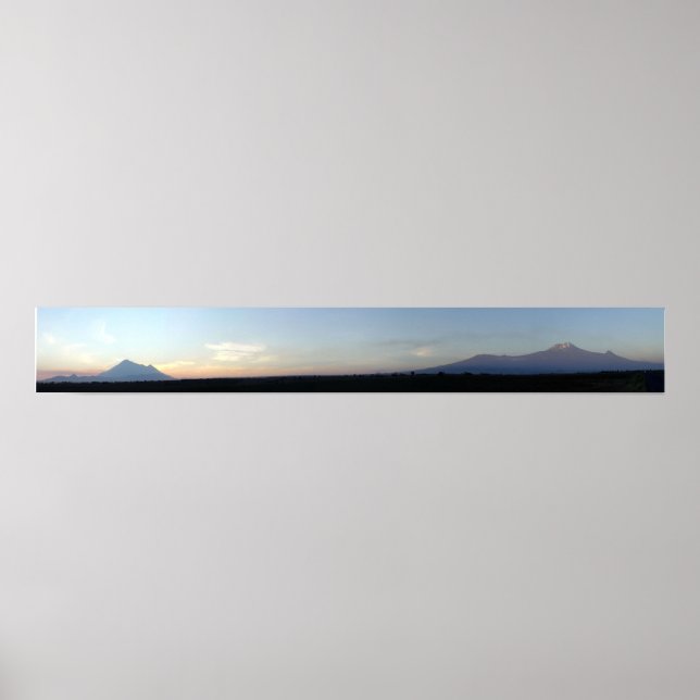 Poster Montagnes majestueuses (Devant)