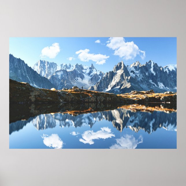 Poster Montagnes | Mont Blanc Massif, France (Devant)