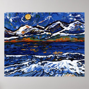 Poster Montagnes Olympiques