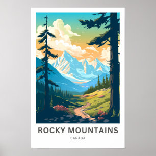 Poster Montagnes Rocheuses Canada Imprimer