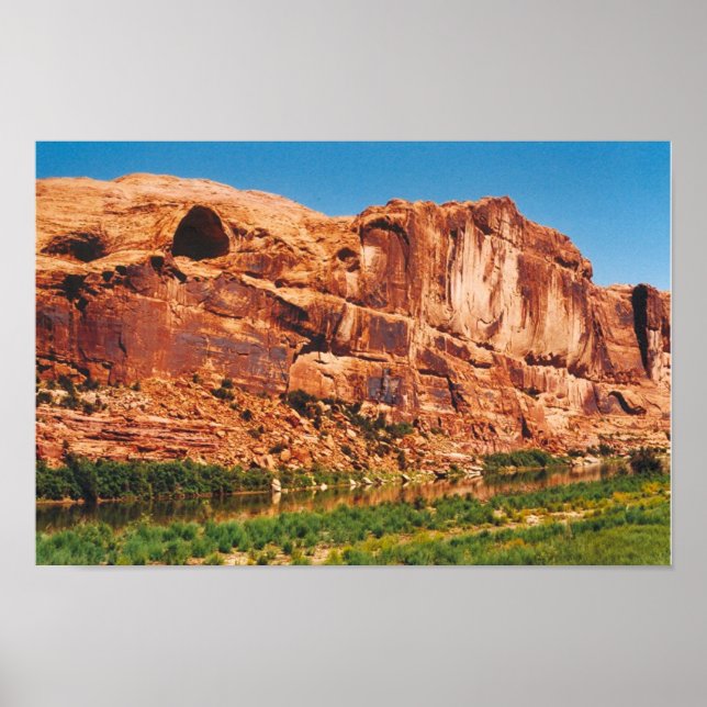 Poster Montagnes rocheuses rouges dans l'Utah (Devant)