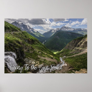 Poster Montana Aller au Soleil Pittoresque Highway Mounta