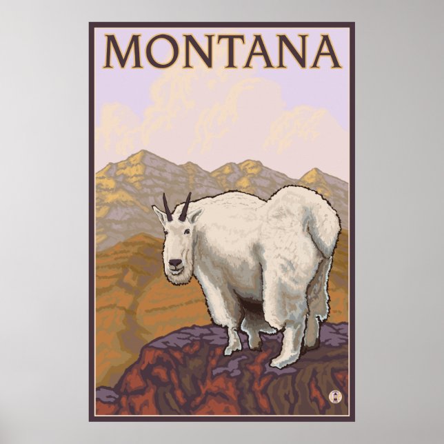 Poster Montana - Chèvre de montagne (Devant)