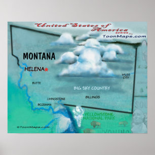 Poster Montana USA