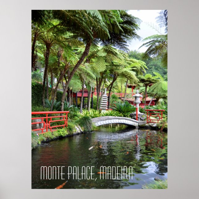 Poster Monte Palace Jardins tropicaux Madère Portugal (Devant)