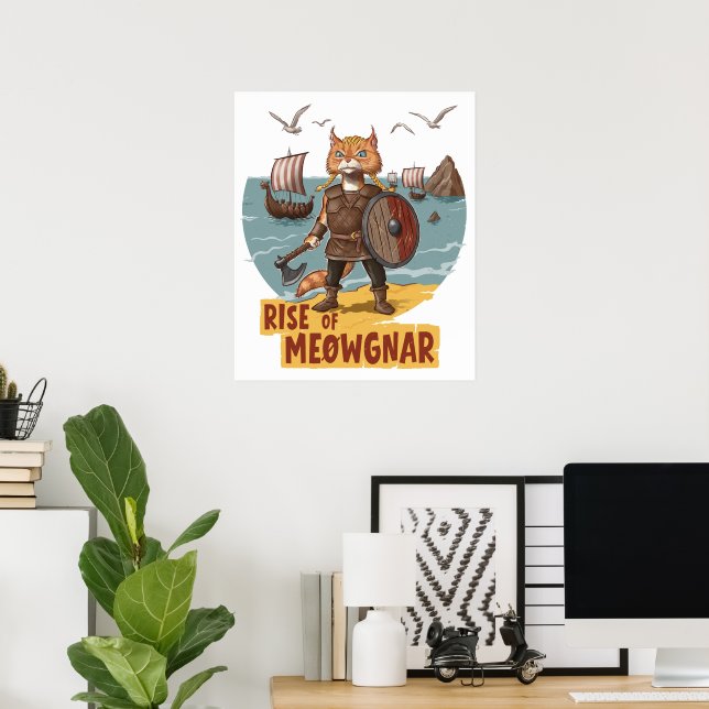 Poster Montée de Meowgnar (Bureau à domicile)