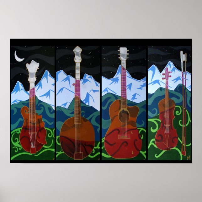 Poster Monter au clair de lune (Devant)