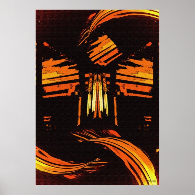 Poster Monter au-dessus de l'Art numérique (Devant)