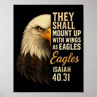 Poster Monter des ailes comme les aigles Isaïe 40_31 Biog