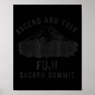 Poster Monter et randonner fuji sommet sacré randonnée de