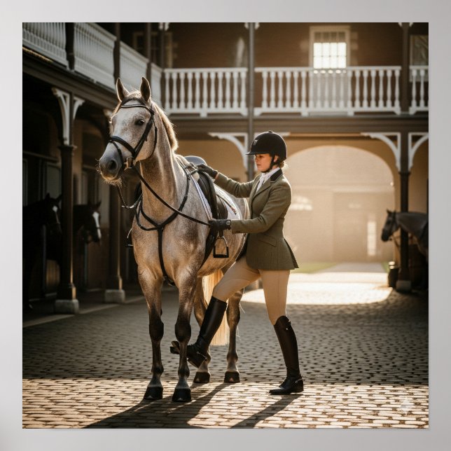 Poster Monter le cheval (Devant)