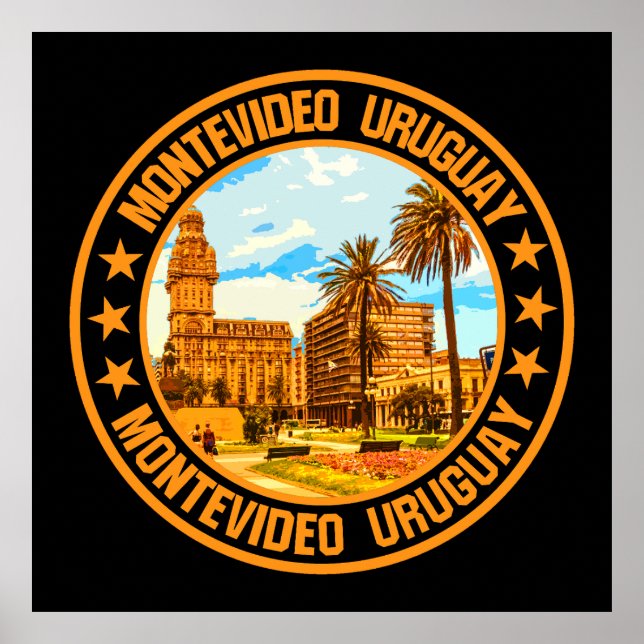 Poster Montevideo Uruguay (Devant)