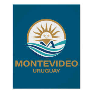 Poster Montevideo Uruguay Amérique du Sud