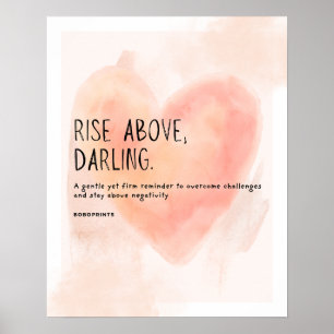 Poster Montez en haut, Chérie - Citation Motivationnelle 