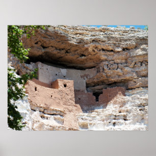 Poster Montezuma Castle Cliff Dwelling - Montezuma
