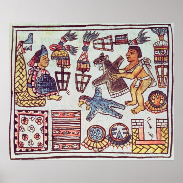 Poster Montezuma II reçoit des hommages (Devant)