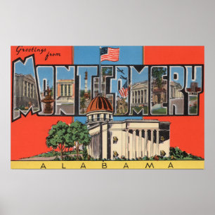 Poster Montgomery, Alabama (bâtiment de capital)