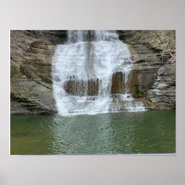 Poster Montour Falls Finger Lakes New York (Devant)