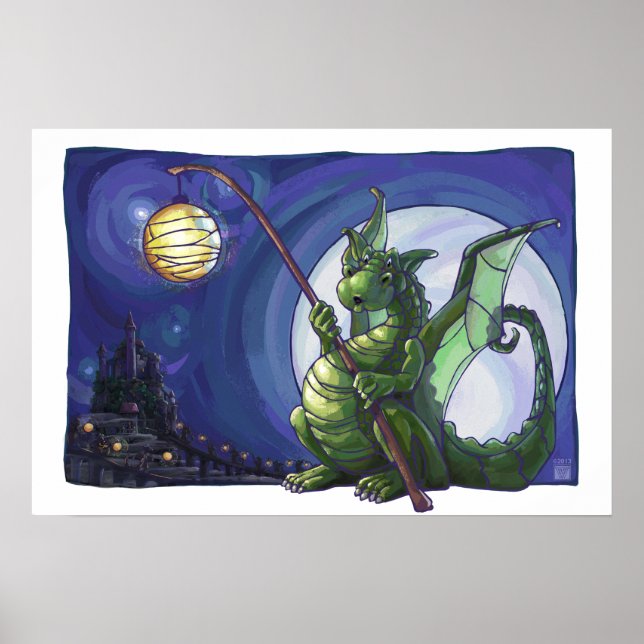 Poster Montre d'art Dragon (Devant)