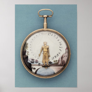Poster Montre de poche soutien-gorge-en-l'air enfermée