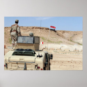 Poster Montres d'un instructeur en tant que soldat