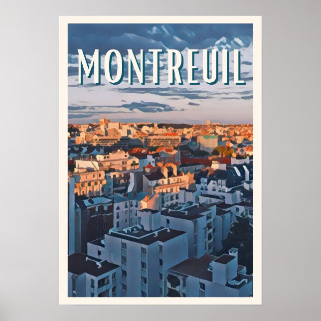 Poster Montreuil Foto Vintage (Vorne)