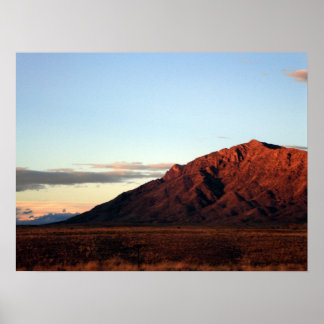 Poster Monts Sandia - Albuquerque, Nouveau-Mexique